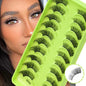 New Half Eyelashes 3D Cat Eye Lashes Clear Stem False Lashes