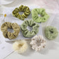 Plush Cotton-Blend Scrunchies Set 7 or 21 Pack - Elastic Hair Ties & Ponytail Holders for Women & Girls