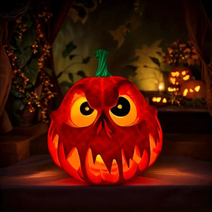 Halloween Resin Pumpkin Ornament, Hollow Design