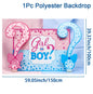 Gender Reveal Party Disposable Tablecloth Boy or Girl Baby Shower Decor Newborn Table Cover Gender Reveal Party Supplies