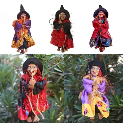Halloween Witch Doll Ornament, 20 × 7cm, Red or Black