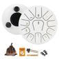6-Inch (15 cm) 11-Note Steel Tongue Drum Set with Sticks & Carry Bag — Sound Healing for Yoga & Meditation