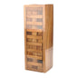 Wood Tumbling Tower Game 48/54-Block Wooden Stacking Game for Family, Parties & Outdoor Play