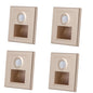 PIR Motion Sensor Recessed LED Night Light 86mm (3.4 in) AC 110-240V for Staircase Bedroom Hallway