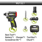 Cordless Impact Screwdriver 12V Brushless Motor 140 N·m (103 ft·lb) 3300 RPM Adjustable Torque