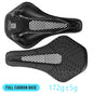 3D Printed Carbon Fiber Bicycle Saddle 255x150mm (10 x 5.9 in) – Ultralight Hollow Breathable MTB & Road Bike Seat