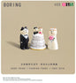 Angel devil Figures Wedding Celebration Bride and Cat Decoration Car Interior Desktop Creative Miniature Ornament Accessories