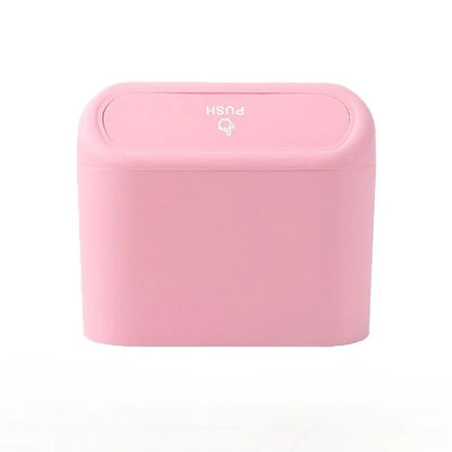 Car Trash Can (With Lid), Small Car Trash Can, Leak-Proof Mini Car Supplies