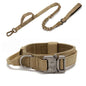 Durable Nylon Dog Collar with Reflective Leash Set