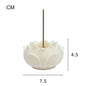 Ceramic Lotus Incense Burner Brass Gourd-shape Incense Holder Incense Stick Holder for Yoga Meditation Spa Home Decor