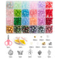 Glass Beads Bracelet Making Kit – 28 Colors 8mm Crystal & Gemstone Beads with DIY Jewelry Accessories