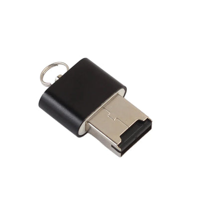 Mini Aluminum USB 2.0 Micro SD / TF Card Reader - High-Speed 480 Mbps, Plug & Play