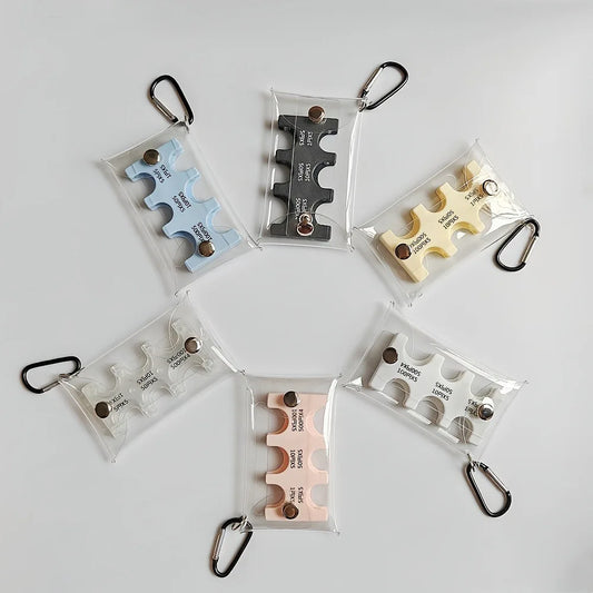 Colorful Portable Coin Clip Organizer – Transparent PVC Coin Wallet for Travel, Currency Sorting & Loss Prevention