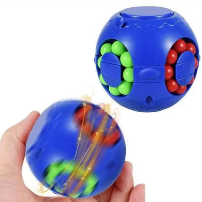 Creative Plastics Magic Bean Cube Spinner Finger Gyro Rotating Ball Finger Spinner Gyro 3D Rotating Ball