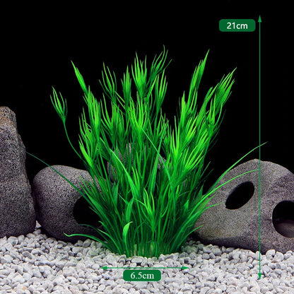 Artificial Aquarium Plants — Plastic Underwater Decorations for Fish Tanks, Realistic Aquarium Decor
