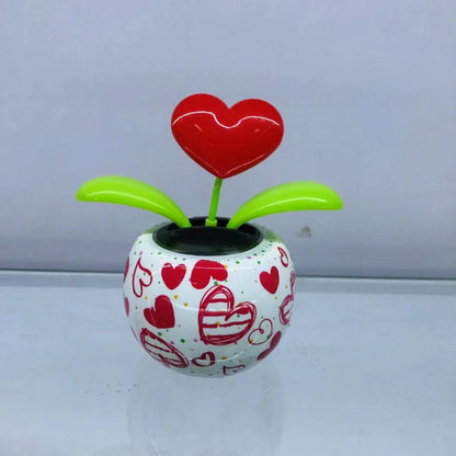 Solar Automatic Swing Solar Flower Car Ornaments