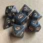 7-Piece Acrylic Polyhedral Dice Set for DnD & Tabletop RPG — d4 d6 d8 d10 d10 d12 d20