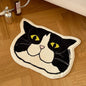 VIKAMA Cute Pet Short Pile Carpet Machine Washable Children's Room Play Area Baby Crawling Mat Ins Style Cat Design Home Decor