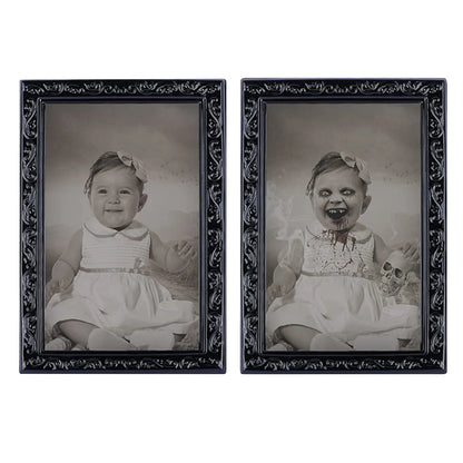 Lenticular Face-Changing Halloween Portrait Frame, 4 Designs