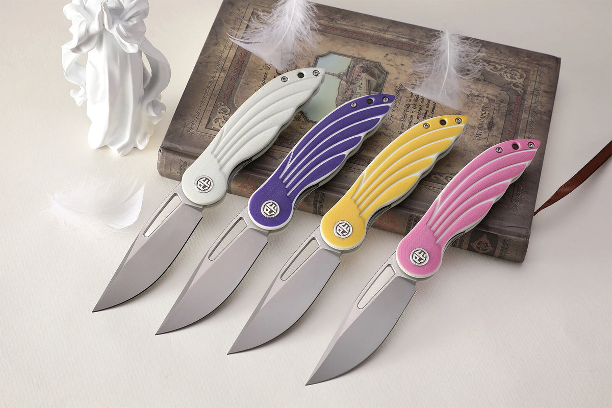 Petrified Fish PFE06 Nightingale Folding Knife, 14C28N Steel, G10 Handle