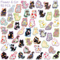 50pcs Cartoon Cute Cat Stickers Decals For Laptop Scrapbook Luggage Guitar Helmet DIY Graffiti Aesthetic Stickers Creative Gifts