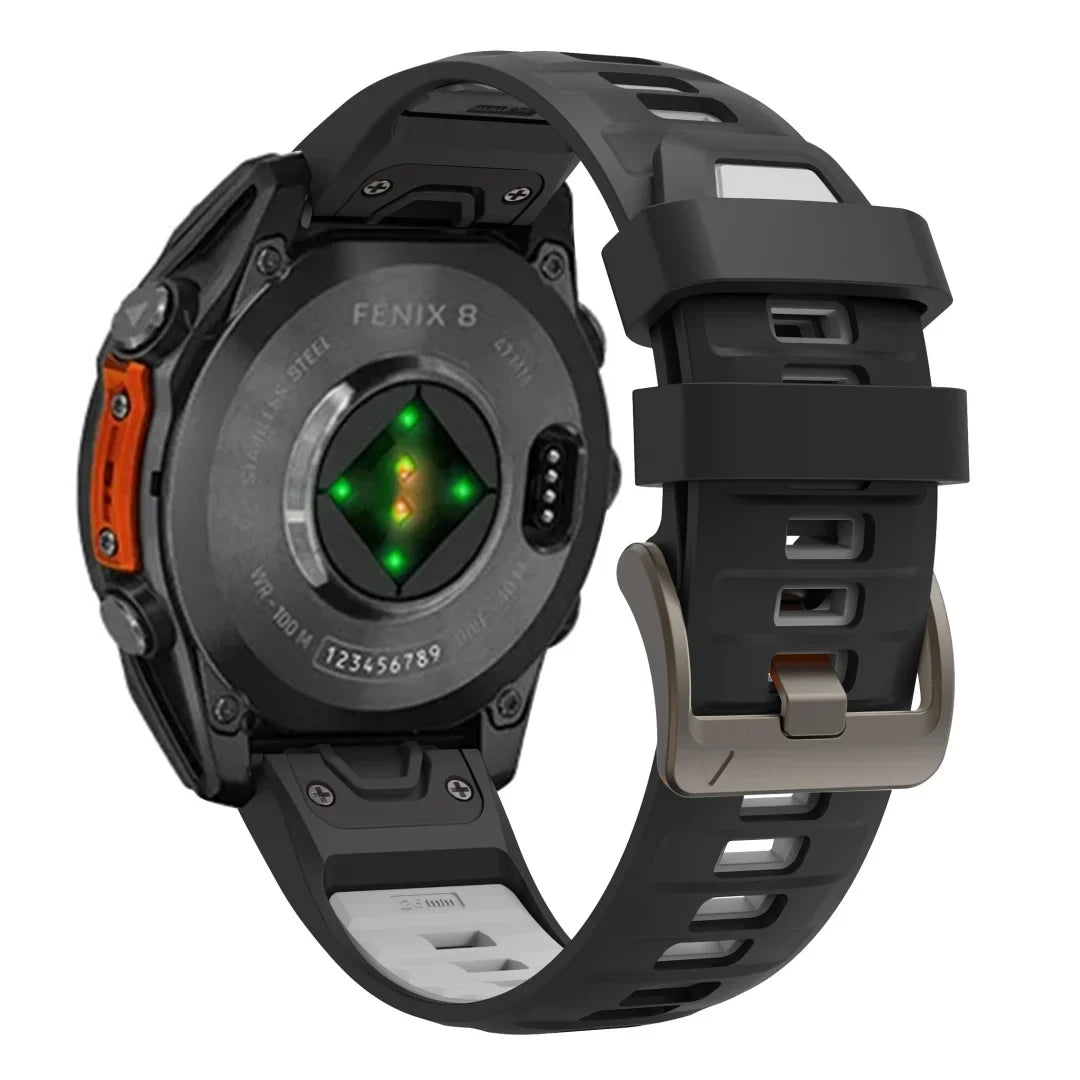 Silicone Sport Watch Band 22mm & 26mm – Breathable Replacement for 47mm and 51mm Smartwatches