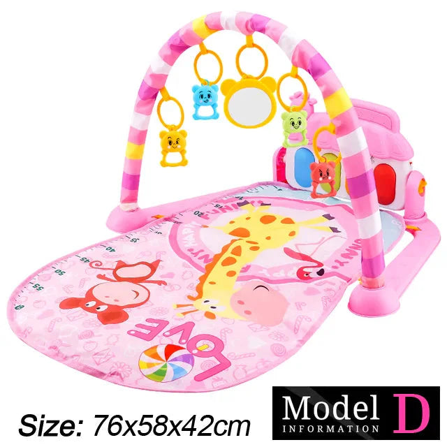 Baby Fitness Play Gym with Music & Piano Mat
