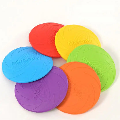 Bite-Resistant Dog Flying Disc — Durable Puppy Training & Outdoor Interactive Fetch Toy