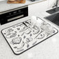 Absorbent Diatom Mud Dish Drying Mat – Non-Slip Quick-Dry Kitchen & Bathroom Drain Pad