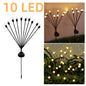 6/8/10 LED Solar Powered Garden Lights Firefly Lights Outdoor Waterproof Vibrant Swaying Lights for Patio Pathway Decoration