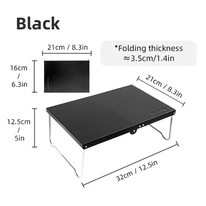 Portable Foldable Camping Table Ultralight Mini MDF Picnic & Coffee Table for Hiking