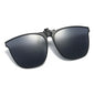 Polarized Clip-On Sunglasses for Men UV400 Anti-Glare Driving Square Shades