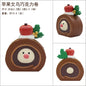 Zakka Figures Christma Janpese Creative Exquisite Matte Christmas Resin Small Decoration Swan Puff Ukulele Sled Sofa Reindeer