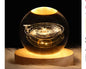 Kids LED Crystal Ball Lamp – 3D Moon & Galaxy Table Decor Toy