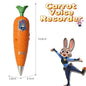 Carrot Mini Recorder 2-in-1 Gel Pen for Kids, Bunny & Fox Character Style, 60s Mini Flute Stationery