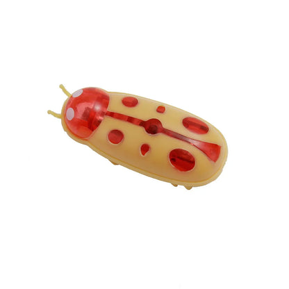Interactive Battery Operated Bug Cat Toy for Kittens Automatic Vibration Beetle with Obstacle Avoidance
