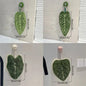 Leaf-Shaped Coral Fleece Hand Towel – Absorbent Hanging Kitchen & Bathroom Towel