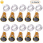 Solar Wine Bottle Cork String Lights — 10/15/20 LED Copper Wire Fairy Lights for Wedding, Party & Garden
