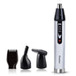 4-in-1 Rechargeable Cordless Nose & Ear Trimmer for Men — Beard, Eyebrow & Face Groomer with EU Charger