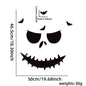 Halloween Door & Window Stickers - Skeleton Hands, Pumpkins, Ghosts, and Witch Hat Decor