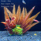 Artificial Aquarium Plants – Plastic Underwater Green Shrubs with Resin Base, Fish Tank Decoration
