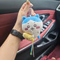 Hachiware Usagi Plush Keychain – Star Hugging Doll Pendant, Soft Hanging Plush Charm for Bags & Backpacks (Bead Chain or Metal Buckle)