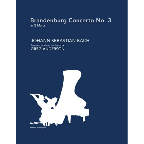 Brandenburg Concerto No. 3 in G major (arranged for piano, four-hands) - Paperback