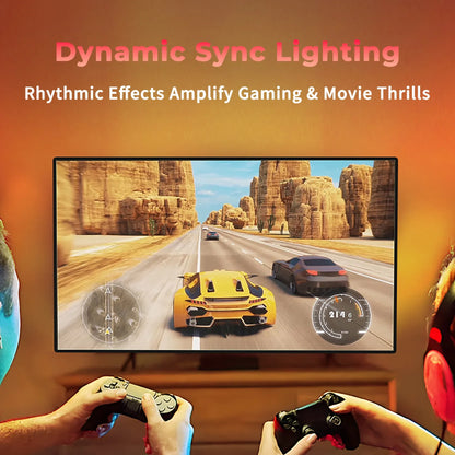 HDMI Sync LED TV Backlight Strip - Dynamic Ambience Lighting for TV, Streaming Sticks & Gaming Consoles