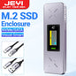 M.2 NVMe & SATA SSD Enclosure with Display — USB 3.2 Gen 2 10Gbps, Hot-Swap