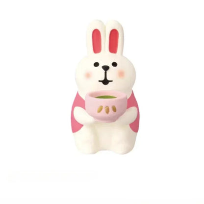 Cute Cat Ornament Admiring Flowers Scene ZAKKA Cherry Blossom INS Trendy Toy DIY Resin Handicraft Ornament