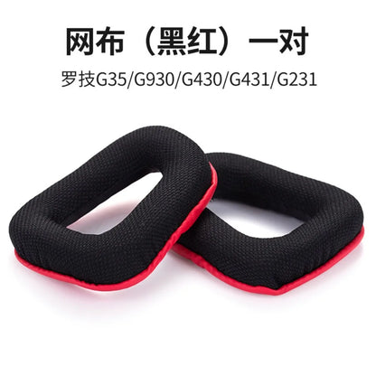 Mesh Replacement Ear Pads Cushion for Gaming Headsets Headphone Bridge Pad