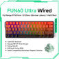 60% Magnetic Hot-Swappable Mechanical Keyboard — Tri-Mode USB-C / Bluetooth 5.0 / 2.4GHz, PBT Doubleshot Keycaps & ARGB Lighting