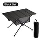 Lightweight Roll-Up Camping Table 1680D Oxford Top Aluminum Alloy Foldable Portable Picnic Table 23.6 x 15.7 x 15.5 in (60 x 40 x 39.5 cm)