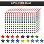 450-3000 Sheet Happy Face Stars Reward Sign Stickers Pack DIY Skateboard Suitcase Stationery Decals Decor Phone Laptop Gift Toys
